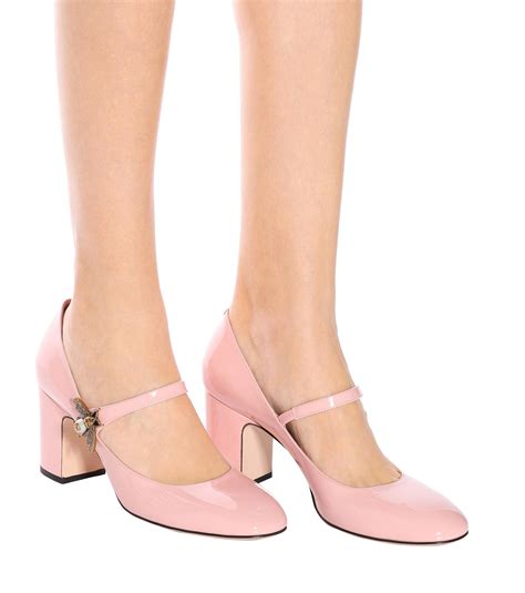 gucci pink mary janes